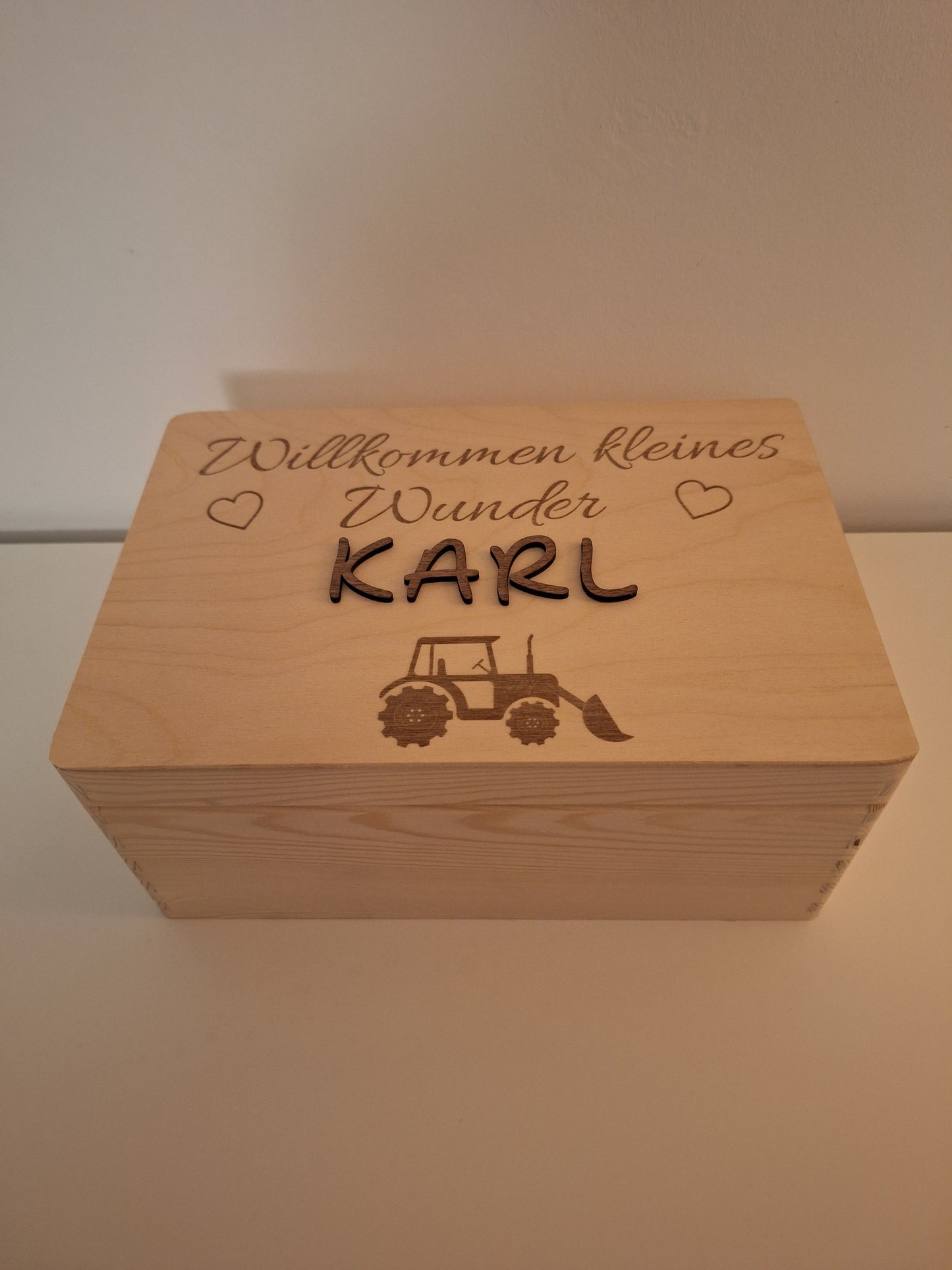 Holzkiste/ Erinnerungskiste/ Geburtskiste/ Taufe / Kommunion/ Hochzeit