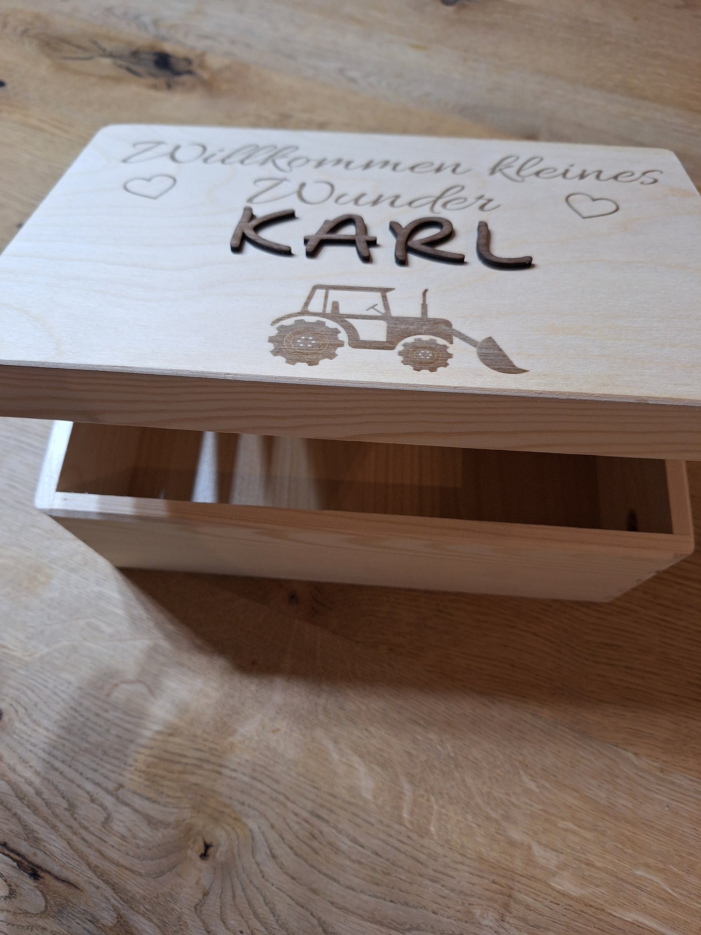 Holzkiste/ Erinnerungskiste/ Geburtskiste/ Taufe / Kommunion/ Hochzeit