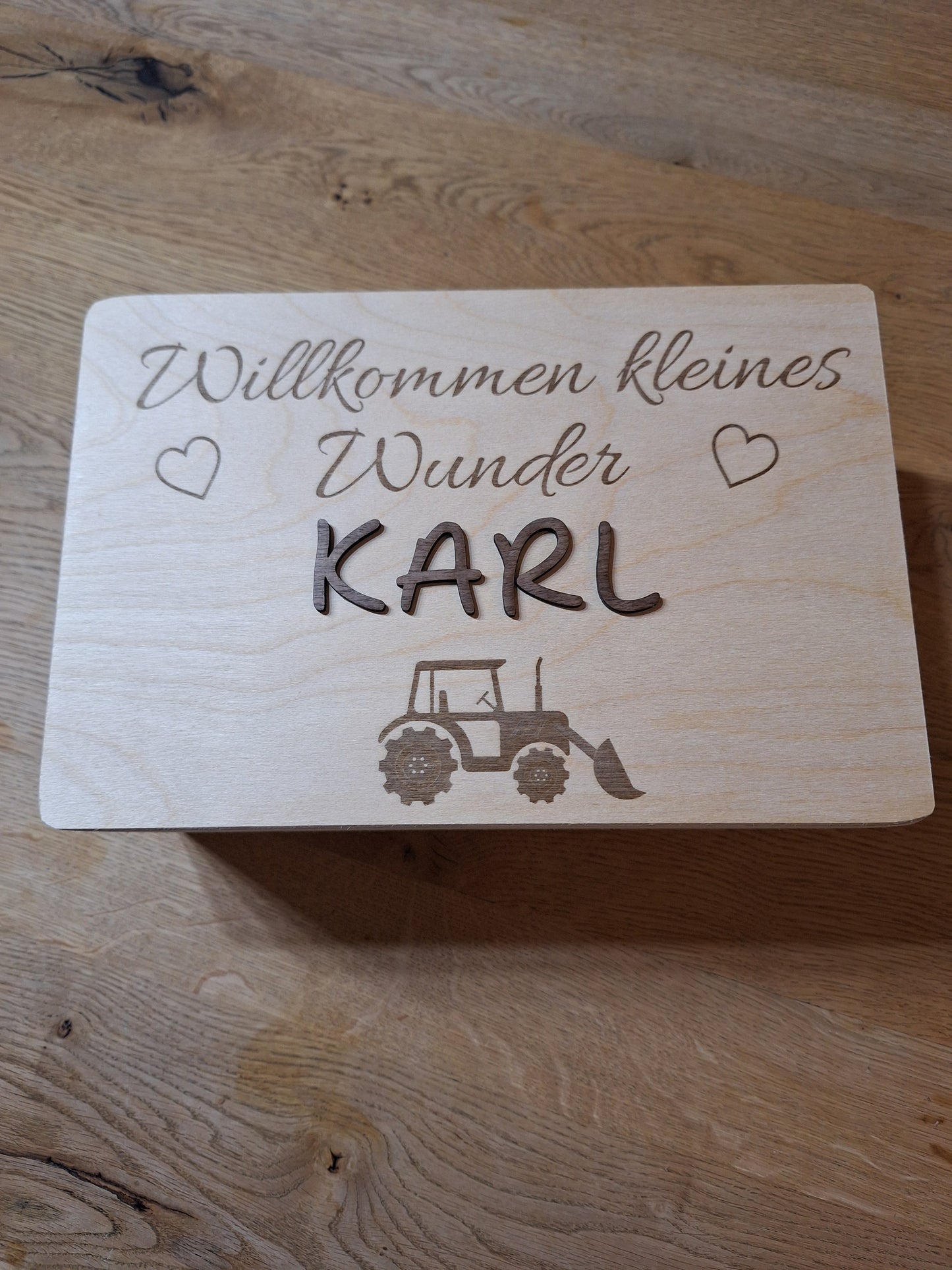 Holzkiste/ Erinnerungskiste/ Geburtskiste/ Taufe / Kommunion/ Hochzeit
