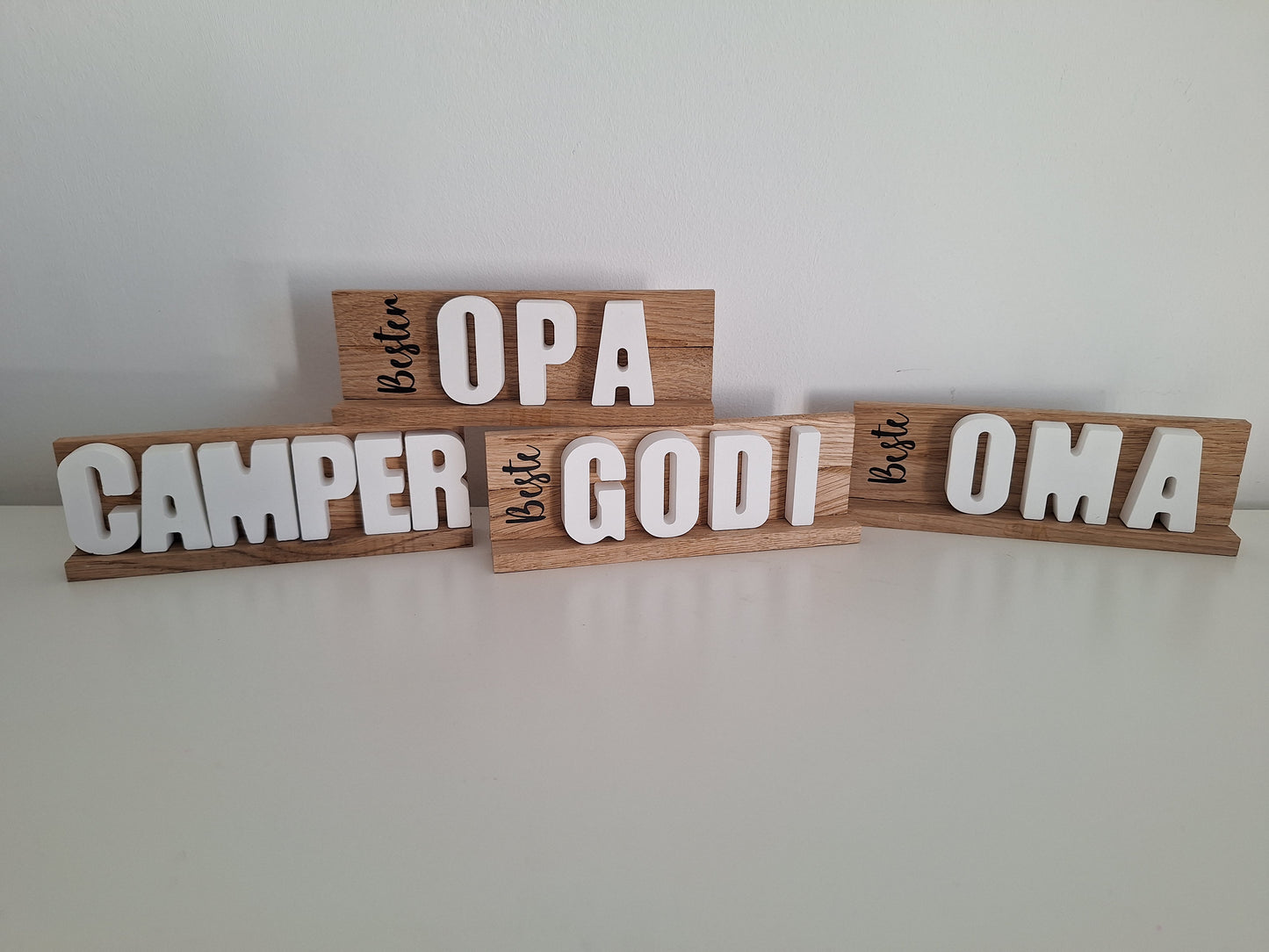 Schriftzug Oma,Opa,Godi,Mama & Papa