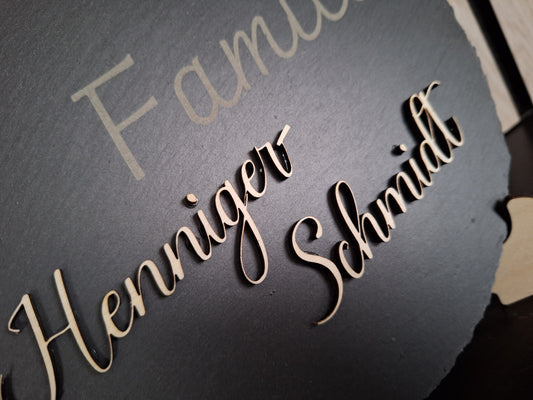 Namenschild/ Familienname