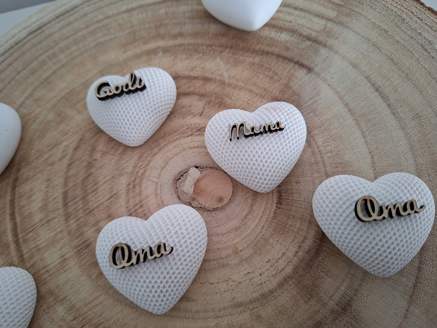 Herzen Oma / Mama/ Godi