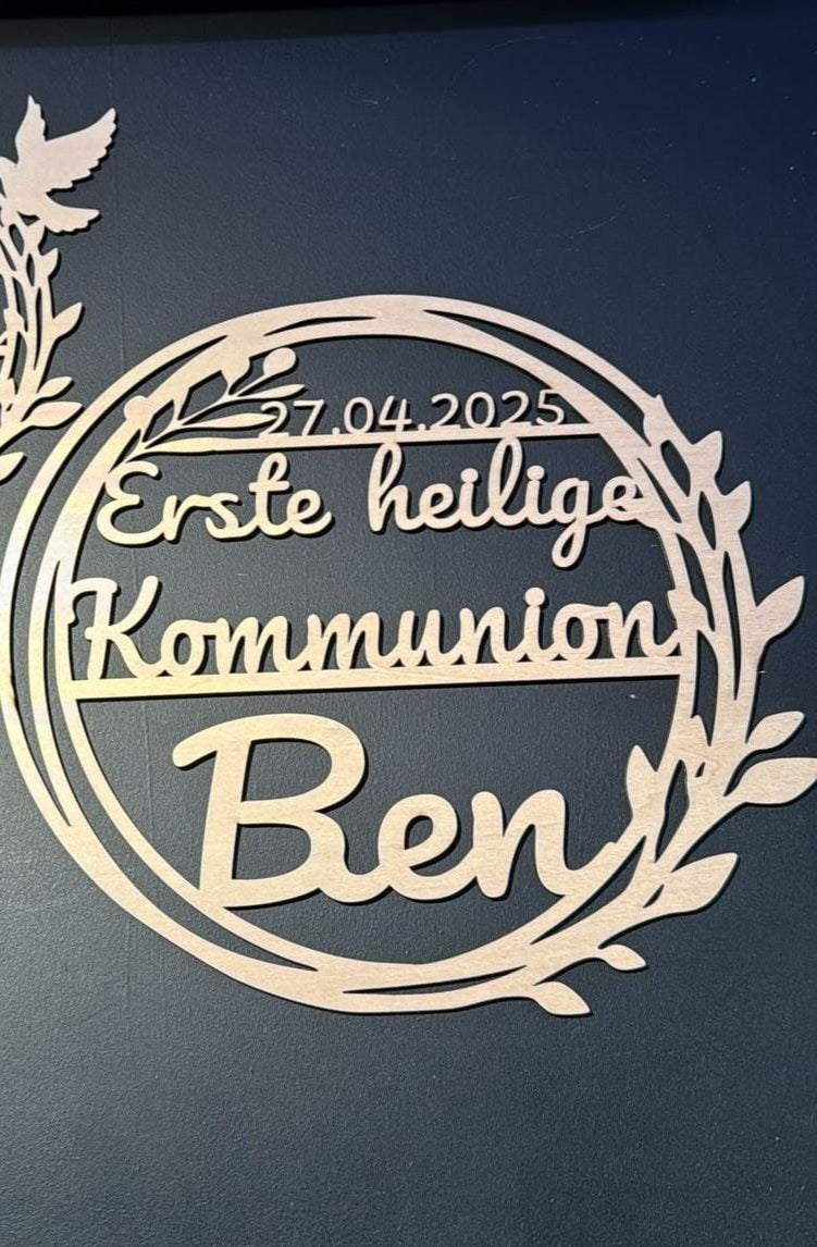 Kommunion Türschild