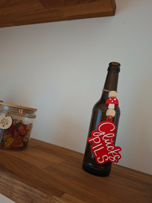 GlücksPILZ / Bierflaschenanhänger