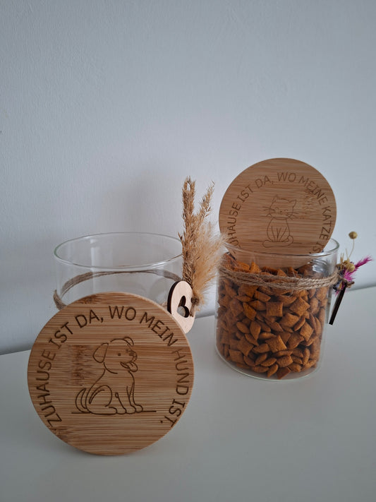 Leckerlie/ Naschglas / Hund / Katze