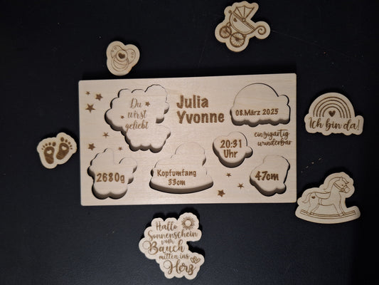 Geburtstafel / Puzzel