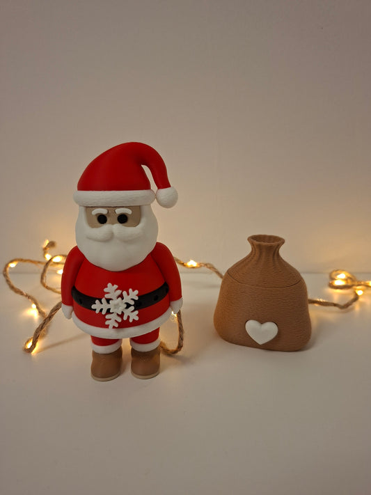 Klausi der schnuckelige Weihnachtsmann mit Geschenkesack