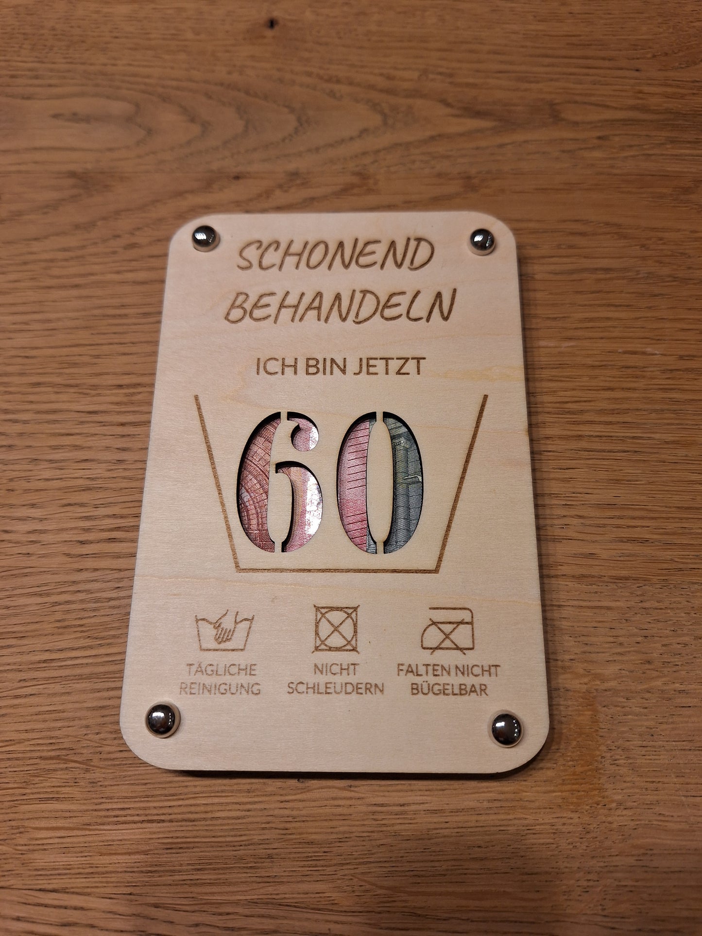 Geldgeschenk/ Holzkuvert