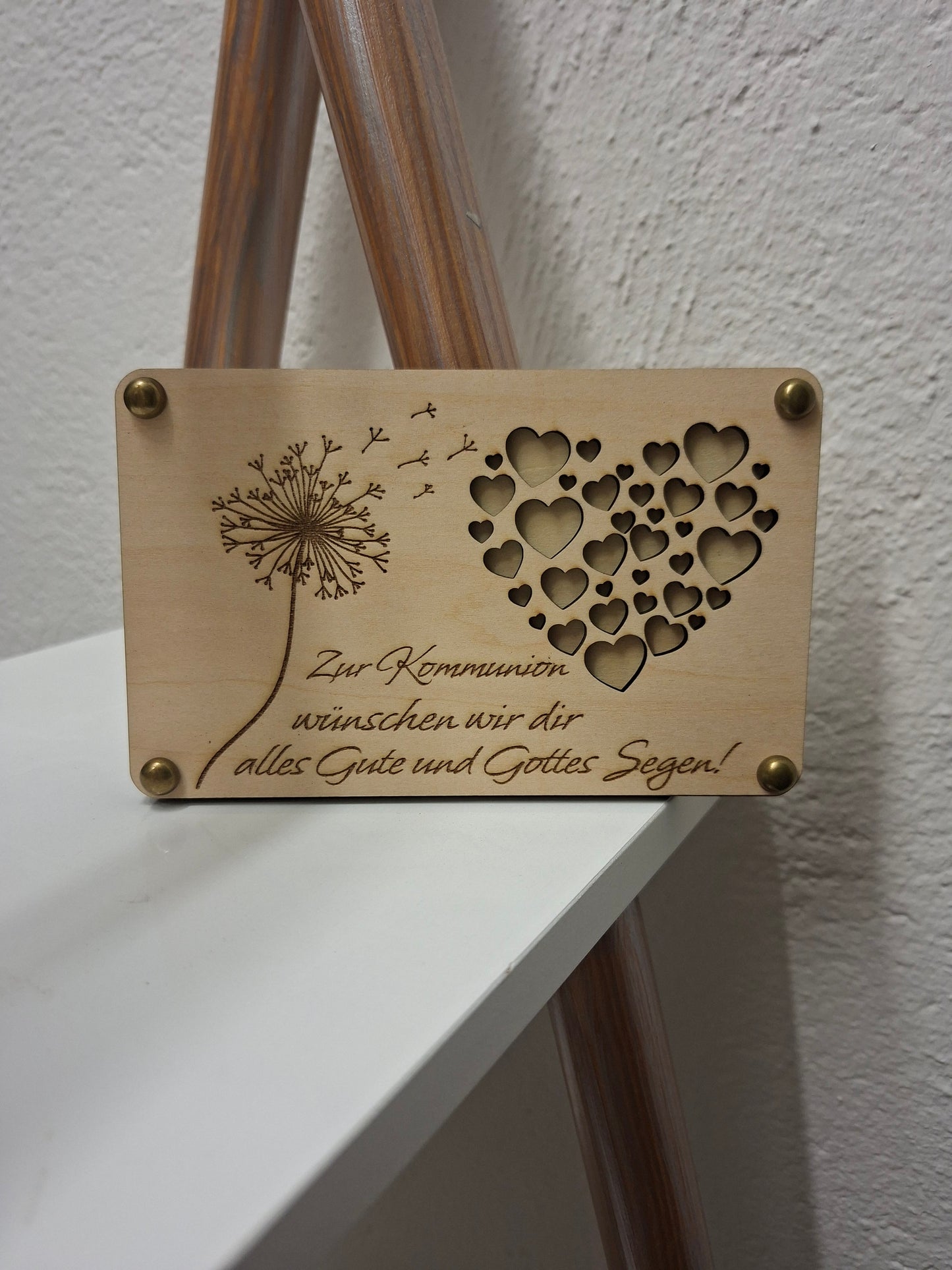 Kommunion/ Konfirmation/ Holzkuvert