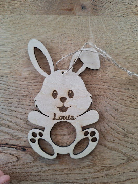 Schokoladenhalter Hase / graviert