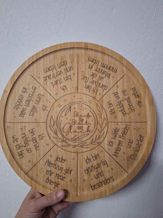 Pizza Teller zum Glück