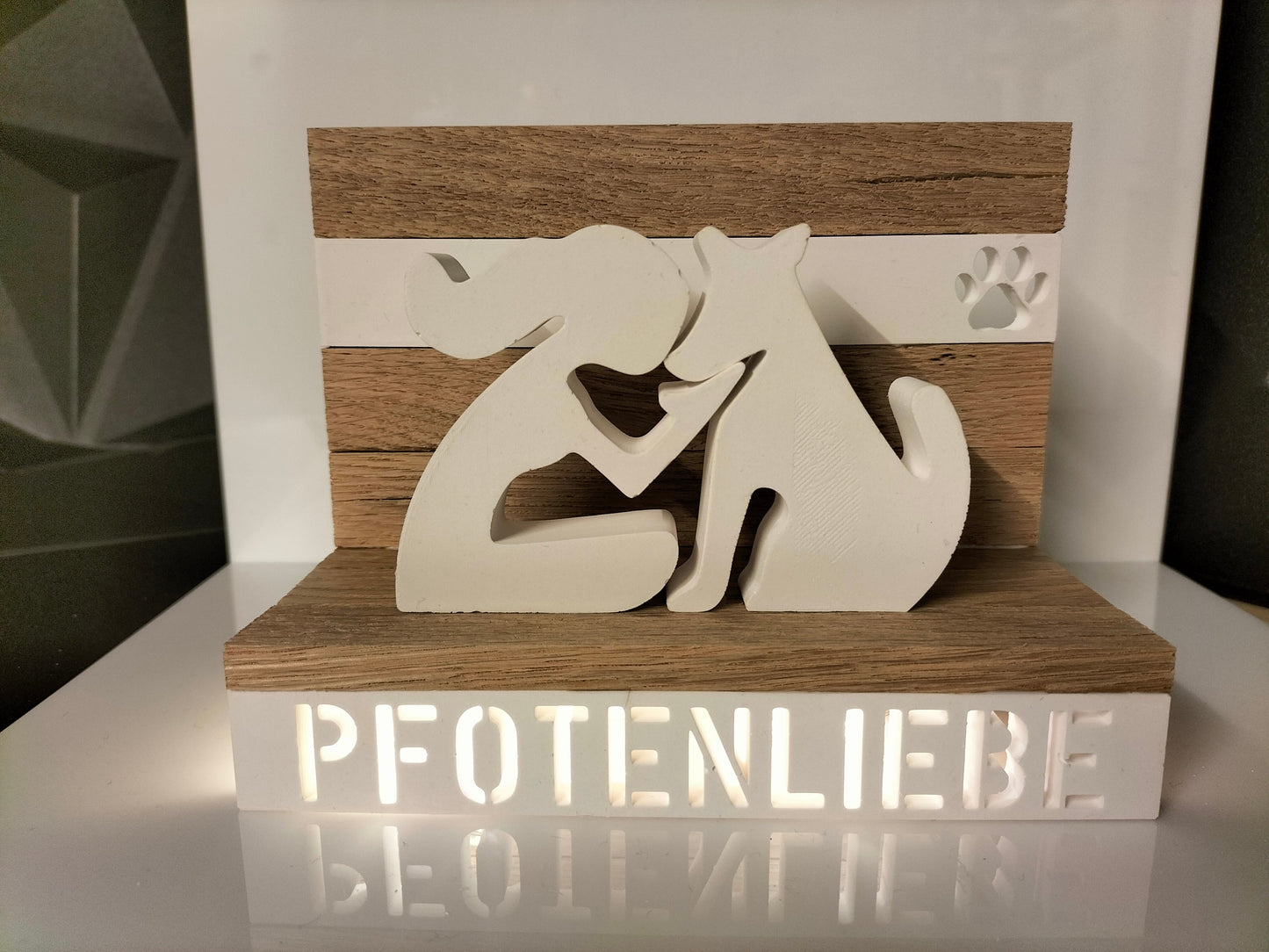 Pfotenliebe Set Hund und Mädchen