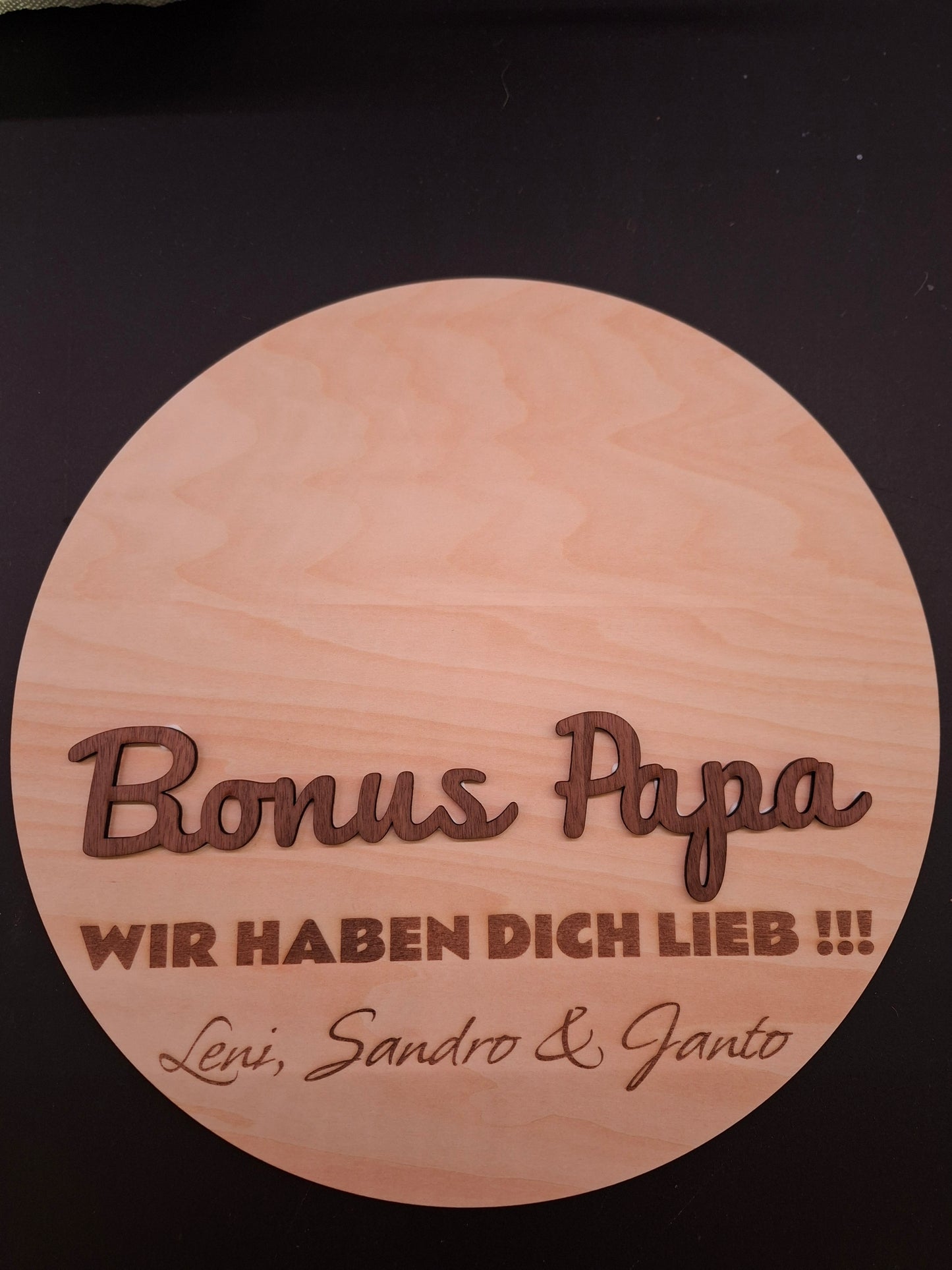 Vatertagsgeschenk / Handabdruck personalisiert