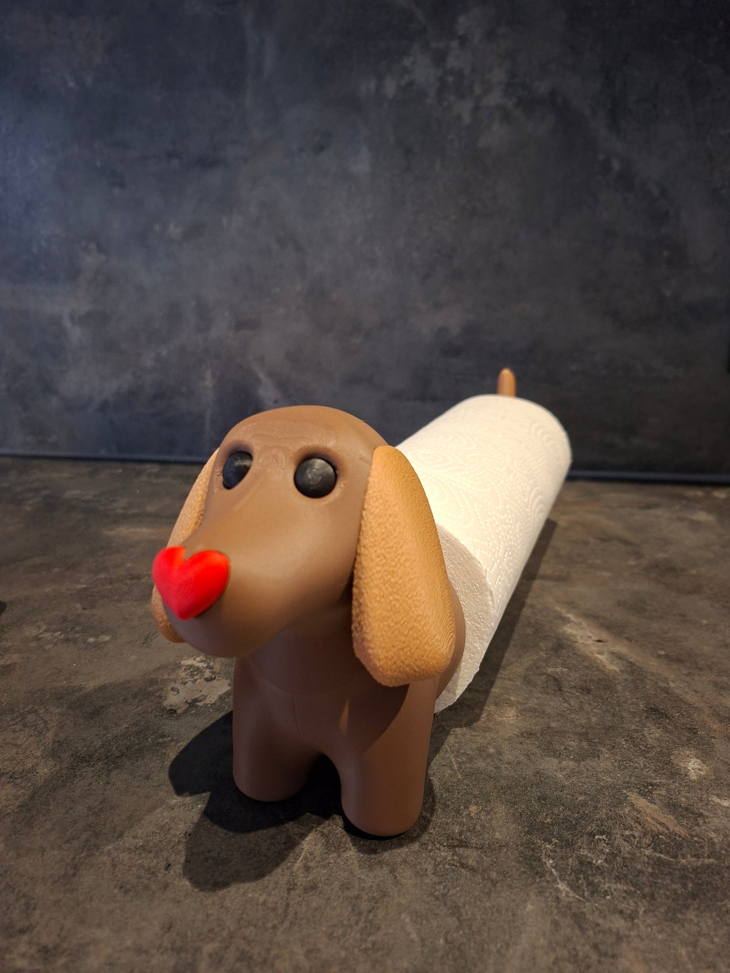 Pepe / Küchenrollenhalter dunkles Fell