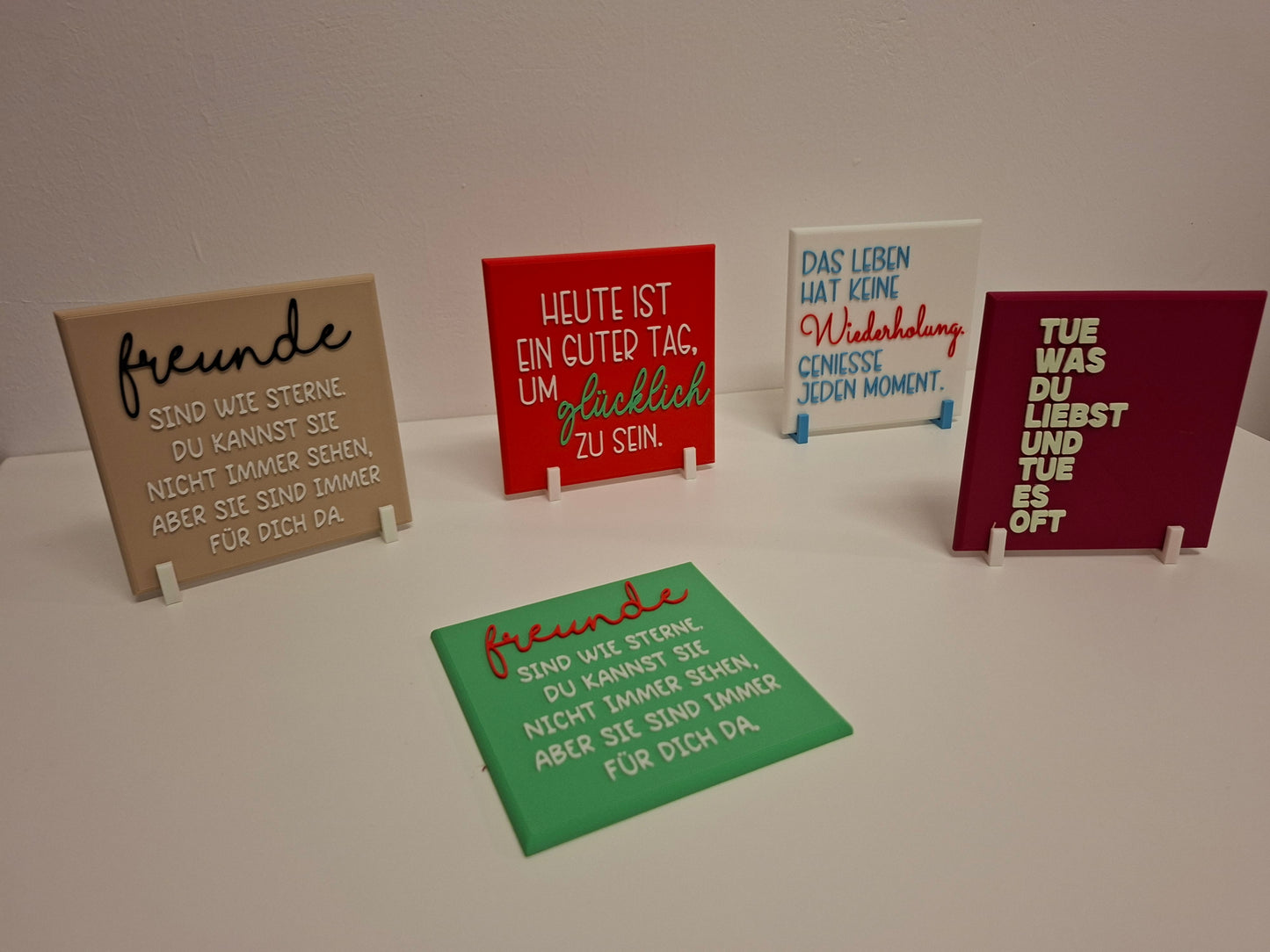 3D Kachel mit postiven/lustigen Sprüchen