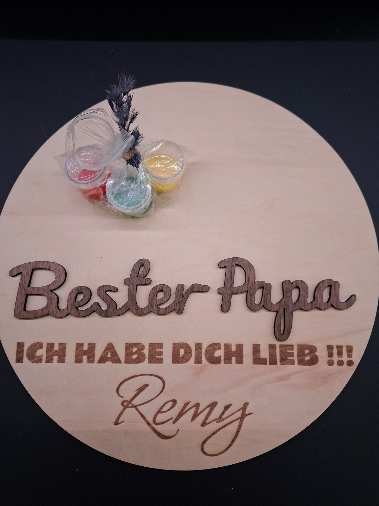 Vatertagsgeschenk / Handabdruck personalisiert